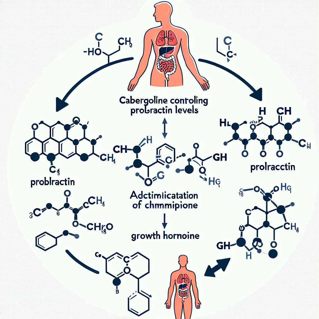 Cabergoline et contrôle de la prolactine lors de la prise de GH (hormone de croissance)