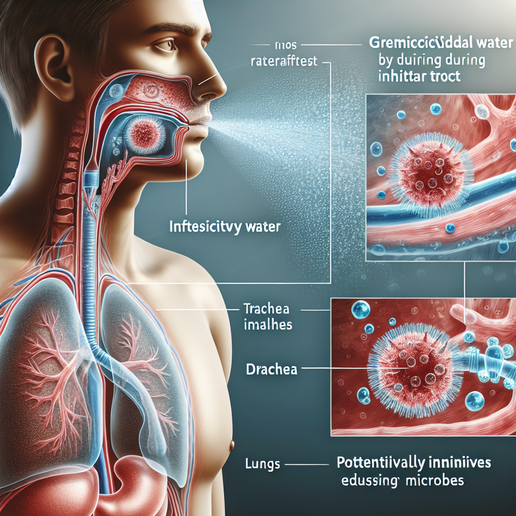 Effets de l'Eau germicide sur les voies respiratoires lors d'une inhalation intensive