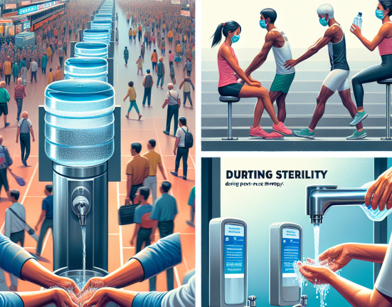 Efficacité de l'Eau germicide dans les zones à forte fréquentation, L'eau germicide et la stérilité pendant la thérapie post-course (PCT)