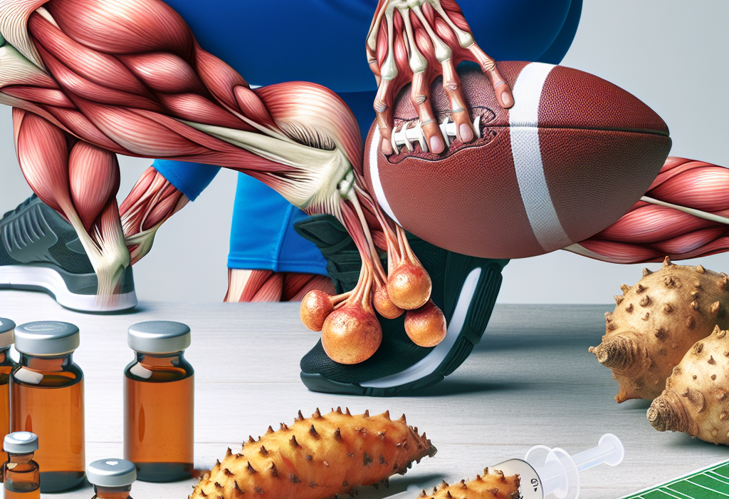 Somatropine et rhizomes pour le développement de gonflements pendant les activités sportives