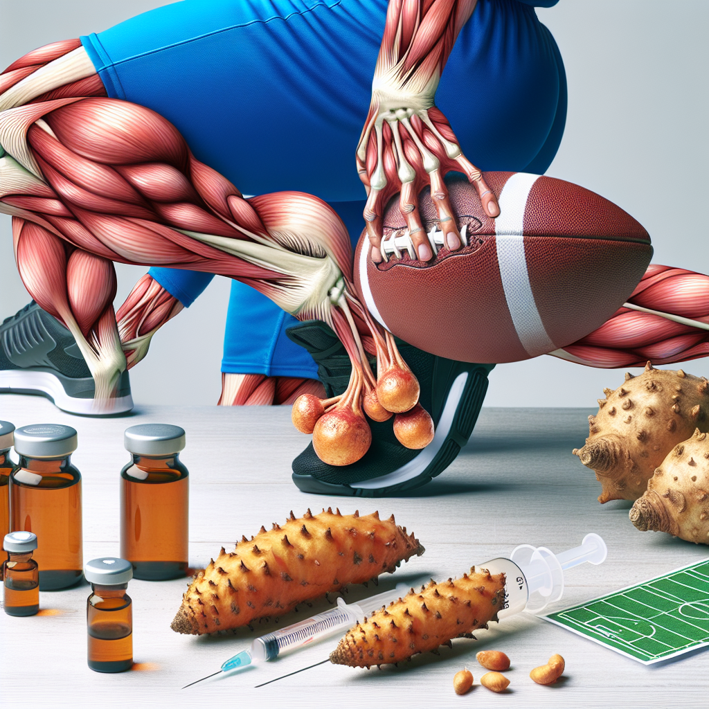 Somatropine et rhizomes pour le développement de gonflements pendant les activités sportives