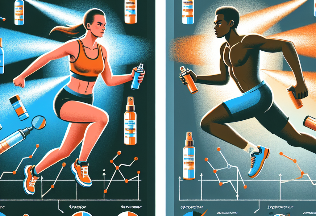 Efficacité comparée des sprays physiologiques et hormonaux en sport